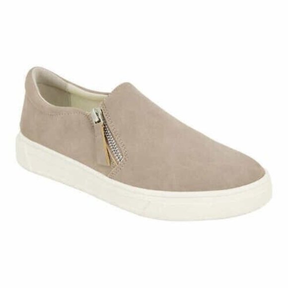 Kensie Ladies Soren Sneaker Taupe with Side Zipper SIZE 7 - Picture 1 of 1